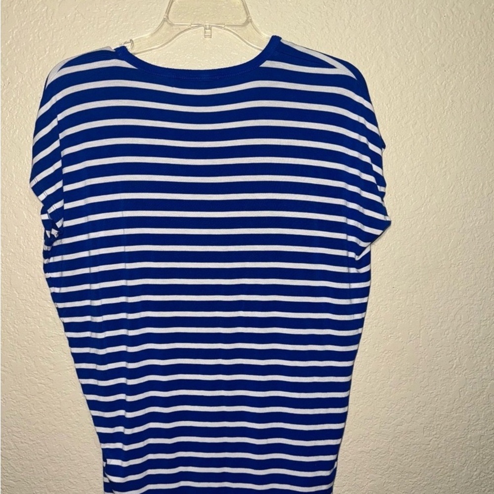 Nautical Striped Blue and White Women's Tee